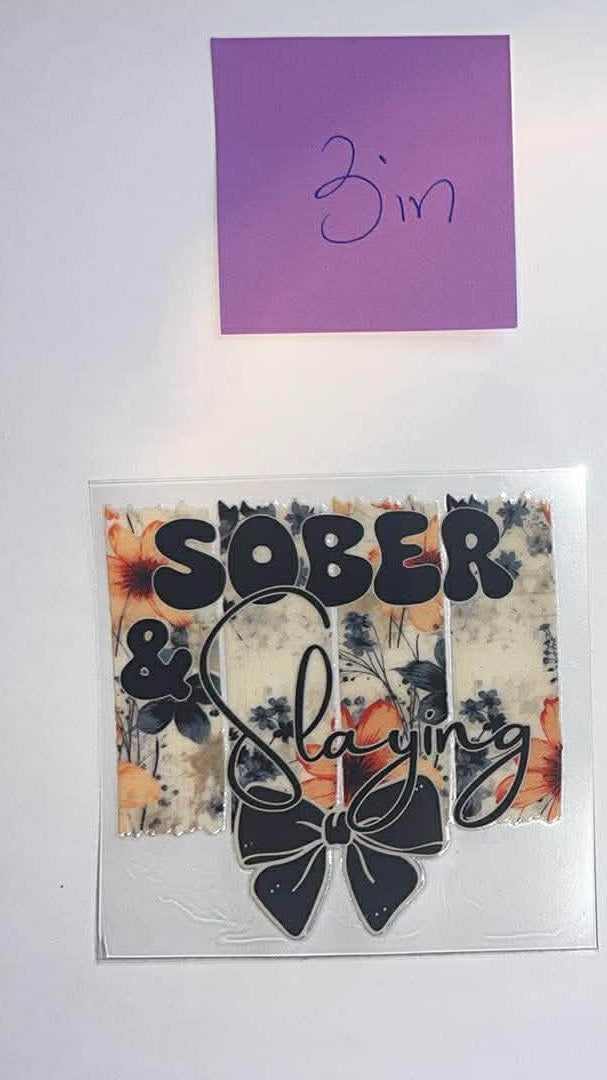 UVDTF 3in DECAL  PICTURE FOR EXAMPLE ONLY